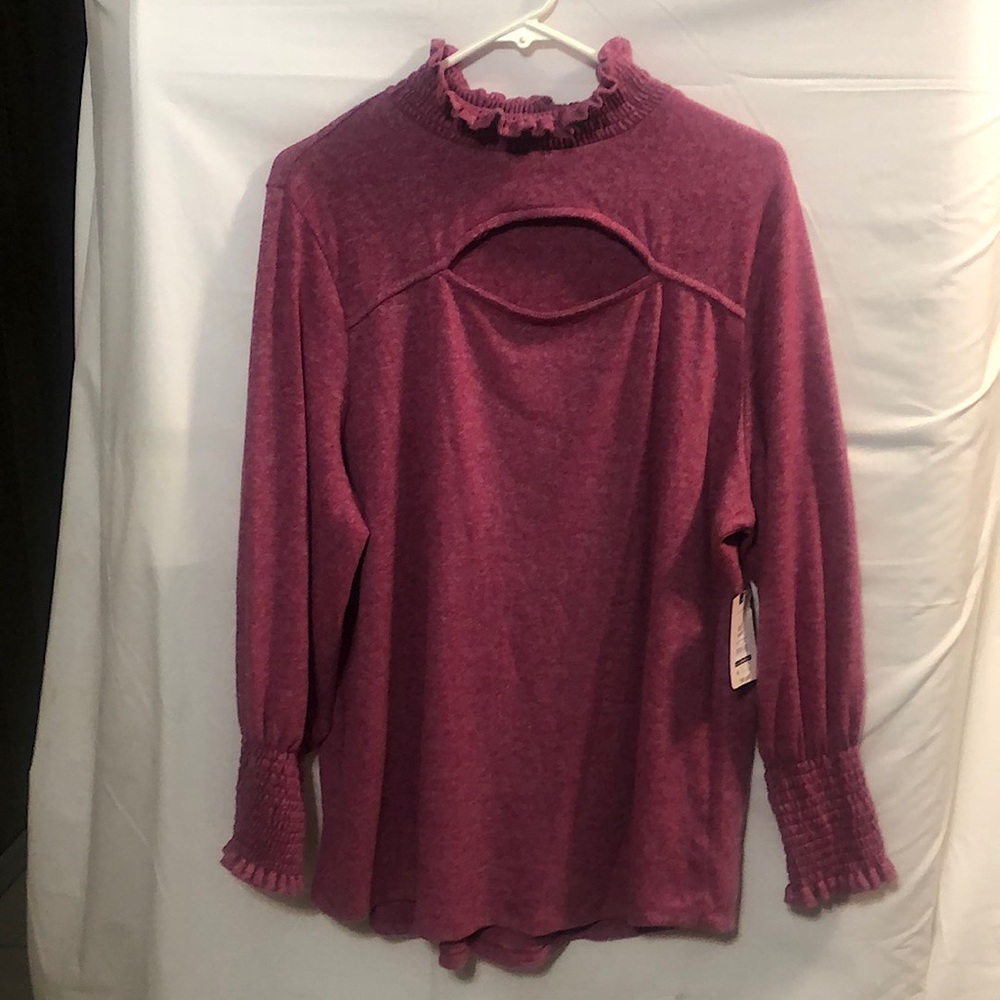Terra & Sky Purple Plus Size Super Soft Sweater